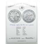 Ghetto Lodz, 10 marks 1943, aluminum, variety 4/3, certificate 019/2023