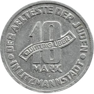 Ghetto Lodz, 10 Mark 1943, Aluminium, Sorte 10/5, Zertifikat 022/2023