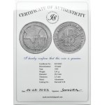 Ghetto Lodz, 10 marks 1943, aluminum, variety 10/5, certificate 022/2023
