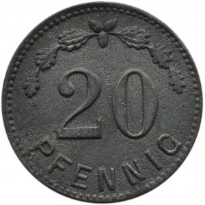 Niemcy, Westfalia, żeton 20 pfennig, obóz Minden II, cynk
