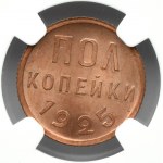ZSRR, 1/2 kopiejki 1925, NGC MS64 RD