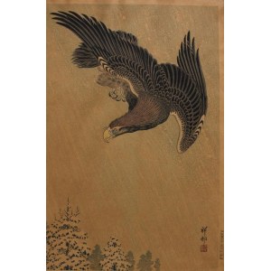 Ohara Koson [Shōson], Orzeł w śnieżycy