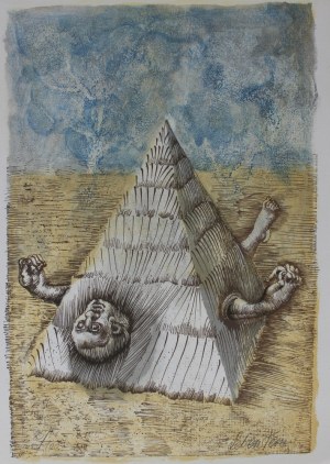 Jan Lebenstein, Ilustracja do Eugenio Montale „Cinquante ans de poesie”