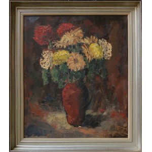 A. van der Borght, Kwiaty w wazonie
