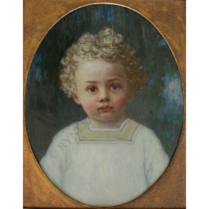 Heinrich Rudolf Armbruster(1862-po 1914), Portret dziecka[Heinz Berghoefer w wieku 4 lat] (1914)