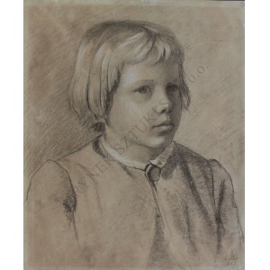 Antoni Kozakiewicz (1841-1929), Portret chłopca (1867)