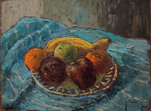 Christo Stefanoff-Mendoly (1898-1966), Martwa natura z owocami (1957)