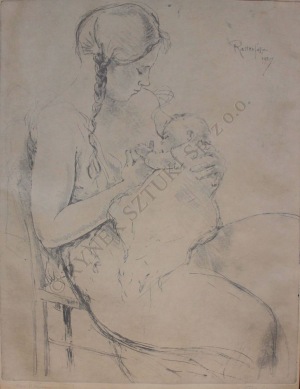 Armand Rassenfosse (1862-1934), Matka i dziecko (1927)