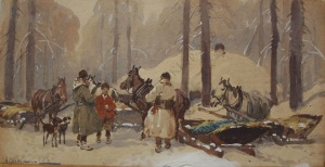 Adam Setkowicz (1876-1945), Na polowaniu