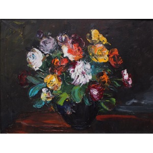 Józef Wasiołek (1921-2008), Kwiaty w wazonie (1978)