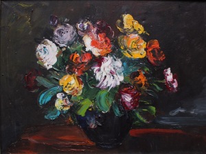 Józef Wasiołek (1921-2008), Kwiaty w wazonie (1978)