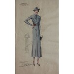 Ilustracje z magazynu mody Le Gout Parisien (l.30 XX w.), 4 plansze