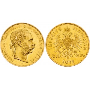 Franz Joseph I., 8 Gulden 1871, Vienna