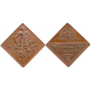 Wiesbaden, Medal 1889, Shooting klippe in copper