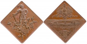 Wiesbaden, Medal 1889, Shooting klippe in copper