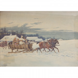 Marian Jankowski (XX w.), Zimowy zaprzęg