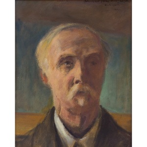 Stanisław Poraj Fabijański (1865 Paryż - 1947 Kraków), Autoportret, 1941