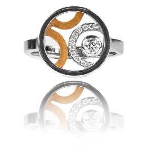 Bague de marque BREUNING avec diamants