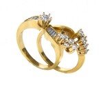 Gold folding ring