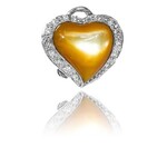 Komplet biżuterii - pierścionek oraz kolczyki z motywem serc