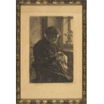 Witold RZEGOCIŃSKI, Kobieta haftująca przy oknie