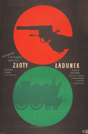 Plakat do filmu Złoty ładunek Projekt Jan Słomczyński (1960)