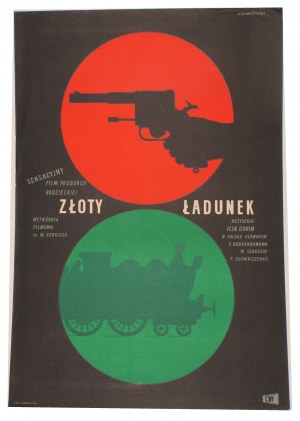 Plakat do filmu Złoty ładunek Projekt Jan Słomczyński (1960)