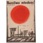 Plakat do filmu Burzliwa młodość Projekt Teresa Byszewska (1960)