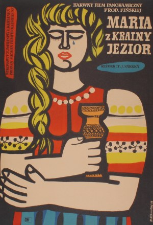 Plakat do filmu Maria z krainy jezior Projekt Marian Stachurski (1958)