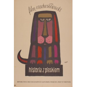 Plakat do filmu Historia z pieskiem Projekt Jerzy Flisak (1960)