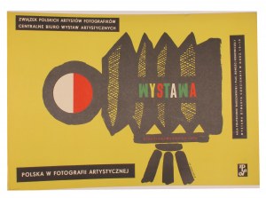 Plakat wystawowy Polska w Fotografii Artystycznej Projekt Jerzy Srokowski (1960)