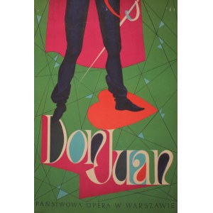 Poster for the opera Don Juan Proj. Józef Mroszczak (1957)