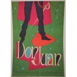 Poster for the opera Don Juan Proj. Józef Mroszczak (1957)