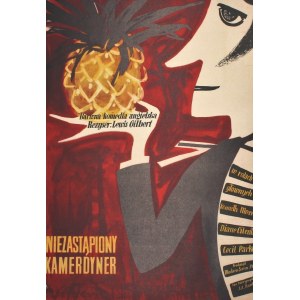 Plakat do filmu Niezastąpiony kamerdyner Proj. Irena Kuczborska (1960)