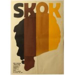 Plakat für den Film Skok unter der Regie von Kazimierz Kutz und entworfen von Waldemar Świerzy (1968)
