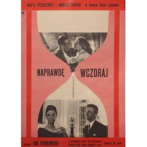 Plakat do filmu Naprawdę wczoraj Projekt Maciej Raducki (1963)