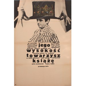 Plakat für den Film Seine Hoheit, der Gefährte des Prinzen, Entwurf von Ryszard Kiwerski (1971)