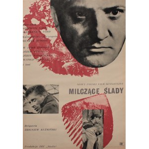Plakat do filmu Milczące ślady Projekt Barbara Ptak (1961)