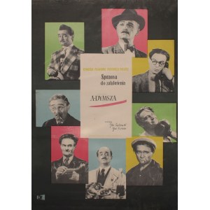 Plakat für den Film Sprawa do załatwienia, entworfen von Henryk Tomaszewski (1953)