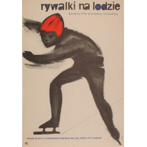 Plakat do filmu Rywalki na lodzie Projekt Jerzy Cherka (1961)