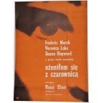 Plakat für den Film Ożeniłem się z czarownicą Projekt Wojciech Fangor (1961)