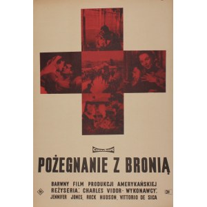 Plakat do filmu Pożegnanie z bronią Projekt Wojciech Fangor (1960)