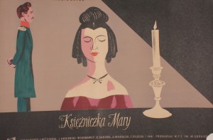 Poster for the film Princess Mary Design by Jerzy Flisak (1955)
