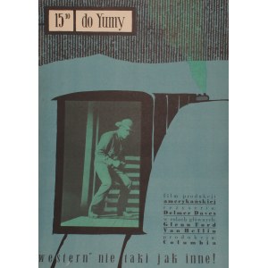 Plakat für den Film 15.10 to Yuma Project Jerzy Flisak (1960)