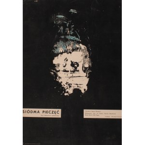Plakat do filmu Siódma pieczęć Reż. Ingmar Bergman Projekt Walerian Borowczyk (1958)
