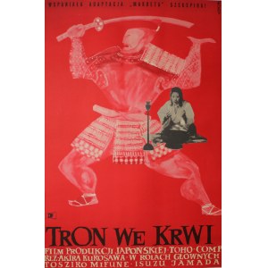 Plakat do filmu Tron we krwi Reż. Akira Kurosawa Projekt Wojciech Wenzel [1960]