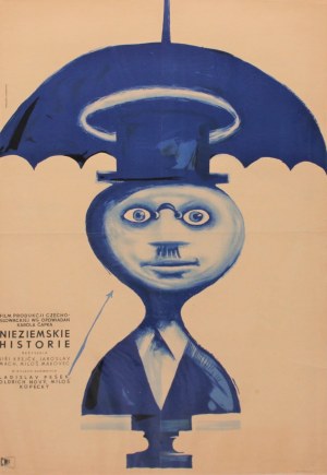 Plakat do filmu Nieziemskie historie Projekt Franciszek Starowieyski (1959)