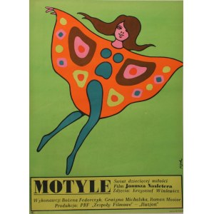 Plakat do filmu Motyle Projekt Jerzy Flisak (1973)