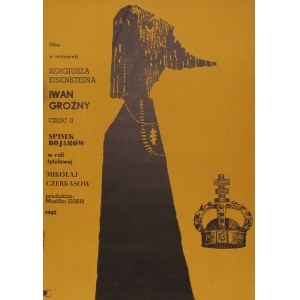 Plakat für den Film Iwan der Schreckliche, entworfen von Franciszek Starowieyski (1959)