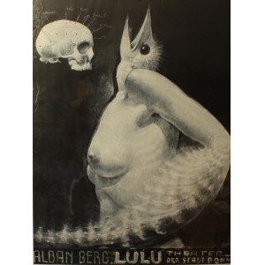 Plakat teatralny Alban Berg Lulu Theater der Stadt Bonn Projekt Franciszek Starowieyski (1979)